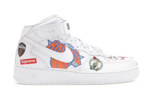 Air Force 1 Mid Supreme NBA White