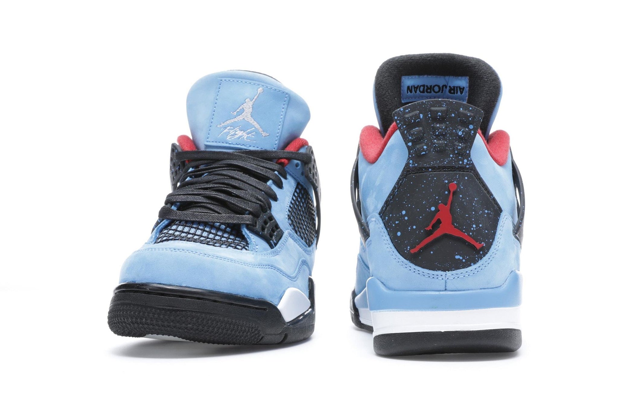 Nike Mens Air Jordan 4 Retro Cactus Jack University Blue/Black Suede